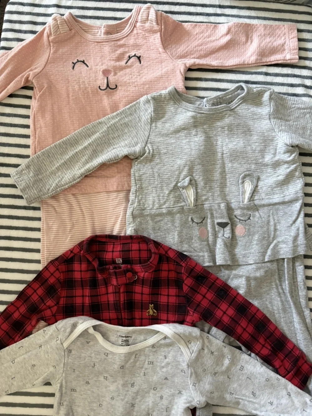 Carter's 12mo Girls PJ Bundle